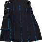 Men Wears Black Drilled Cotton Highlander Ramsay Blue Inner Hybrid Men New Kilts Size 30