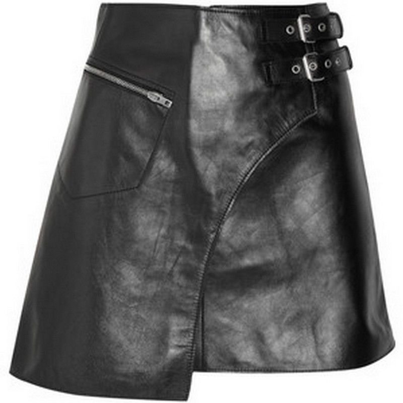 New Style Men Leather Kilt Genuine Leather Made For Men size 34