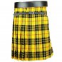 New active Handmade Scottish Highlander kilt for Men in Macleod of Lewis size 32 coloure yellow