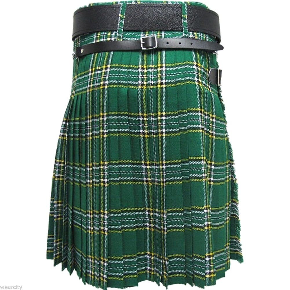 New Active Men Scottish Heritage Highlander Handmade Irish National Kilt Size 30