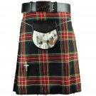 NEW DC MEN TRADITIONAL SCOTTISH HIGHLAND TARTAN KILT SIZE 38