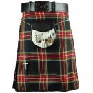 NEW DC MEN TRADITIONAL SCOTTISH HIGHLAND TARTAN KILT SIZE 46