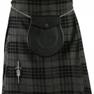 Grey Watch Traditional Men's 5 Yard Highland/ Irish Casual / Party Kilt Size 54