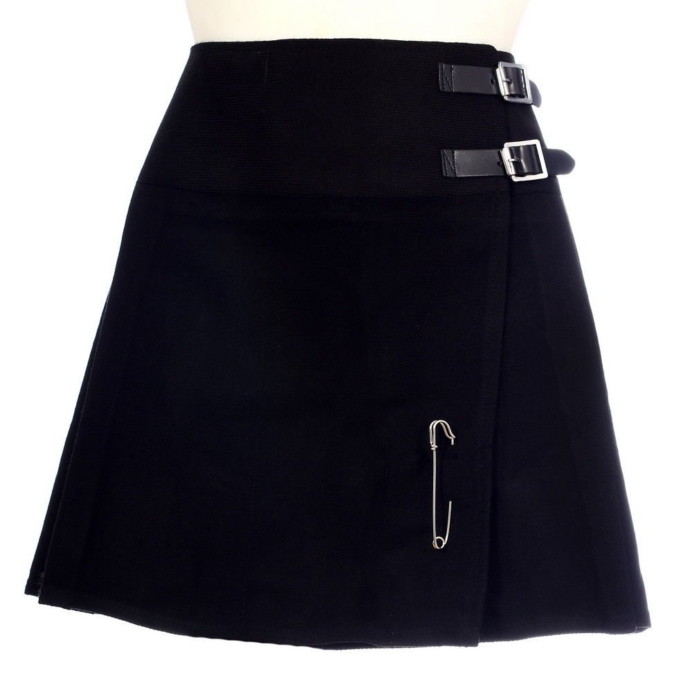 Ladies Billie Plane Black Kilt/skirt Size 40