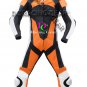 Orange/Black Motorcycle Leather Suit MOTOGP Motorbike