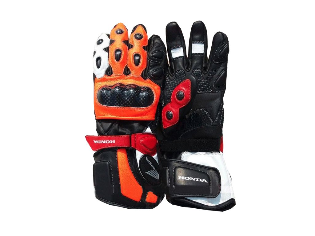 New Honda Repsol Moto GP Sports Motorbike Racing Leather Gloves Size XL