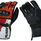 Honda Repsol Motorbike Motto GP Leather  Racing Glove Protected Racing Glove Size M