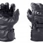 Black Motorbike Motto GP Leather Racing Glove Protected Racing Glove Size XL
