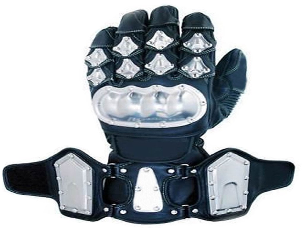 Motorcycle Alloy steel Protective Racing Sport Gloves Size L