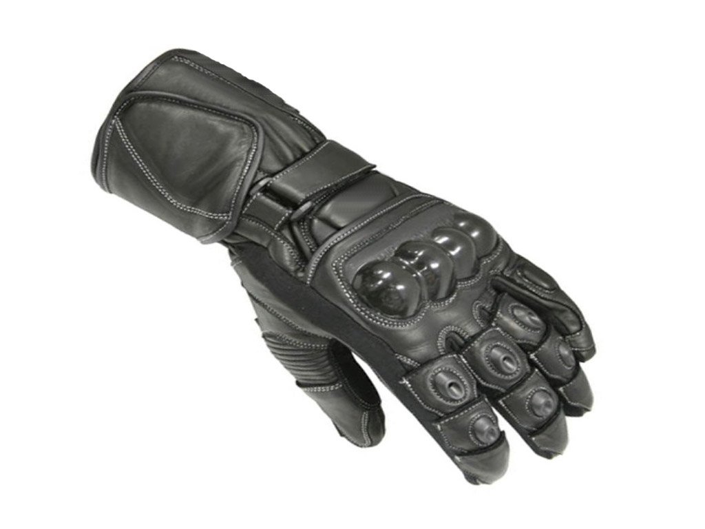 Black Motorcycle Motto GP Protective Racing Sport Gloves Size M