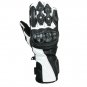 Black/White Motorcycle Motto GP Protective Racing Sport Gloves Size XL