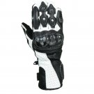 Black/White Motorcycle Motto GP Protective Racing Sport Gloves Size 2XL
