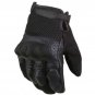 Black Motorcycle Leather And Mesh Gloves.biker Sports Leather gloves Size S
