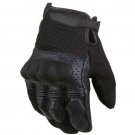 Black Motorcycle Leather And Mesh Gloves.biker Sports Leather gloves Size XL