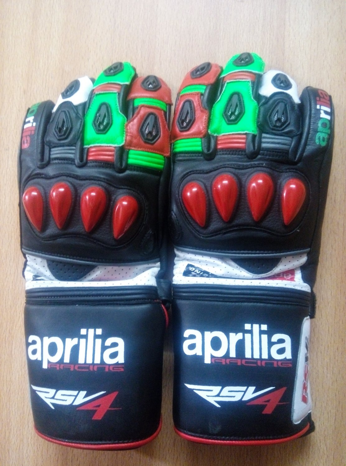 Aprilia Motorcycle Leather Gloves.biker Sports Leather gloves Size XS