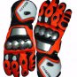 Red Honda Repsol Motorcycle Leather Gloves.biker Sports Leather gloves Size XL
