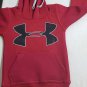 Red Hooded Under Armour Logo Printed Sweatshirt Men's Women's Hoodies Jacket Size XL