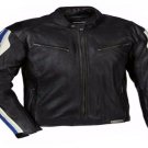 New Mens BMW Motorcycle Racing Biker 100% Cowhide Leather Jacket Size L