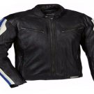 New Mens BMW Motorcycle Racing Biker 100% Cowhide Leather Jacket Size 3XL