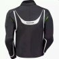 MOTORCYCLE KAWASAKI LEATHER RACING JACKET BLACK FULL SIZE M