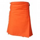 New ladies fashion Orange utility kilt Size 42