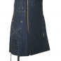 New Active Men Scottish Highlander Ten Blue Tactical kilts for men with multi metal work Size 44