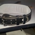 Body fitness gym training customize leather belt size m black color