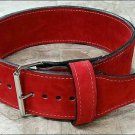 Body fitness gym training customize leather belt size s color red