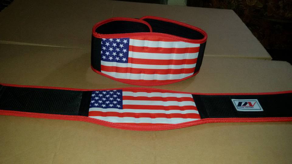 Body fitness gym training customize embas belt size l color red black