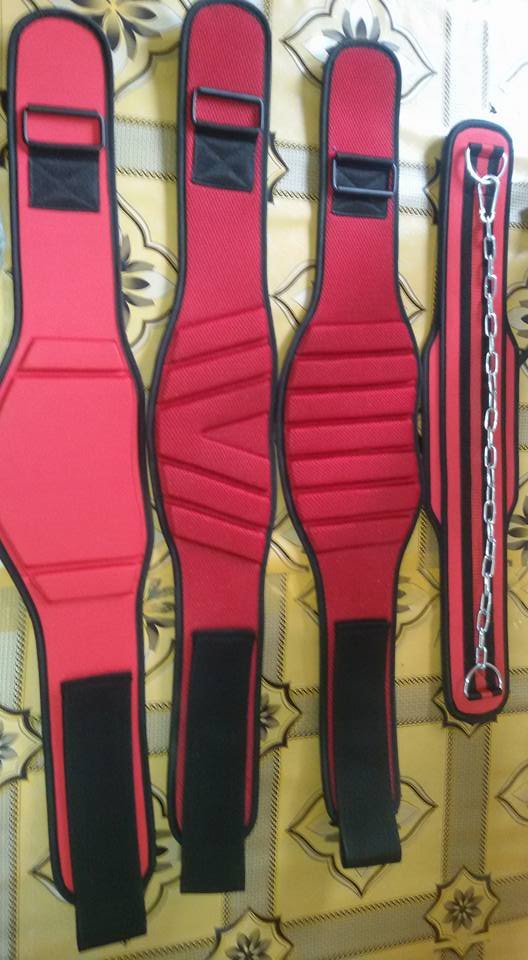Neoprene Body fitness back support gym training customize embas belt size s color red