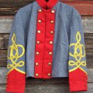 Scottish Highlander Men Military Piper Drummer Doublet Tunic Pipe Band Jacket Size S