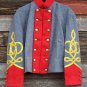 Scottish Highlander Men Military Piper Drummer Doublet Tunic Pipe Band Jacket Size S