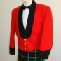 Scottish Highlander Men Prince Charlie Style Coat Fashion Dress To Impress Jacket Size M Color Red