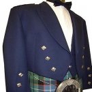 Scottish Highlander Men Prince Charlie Style Coat Fashion Dress To Impress Jacket Size M Color Blue