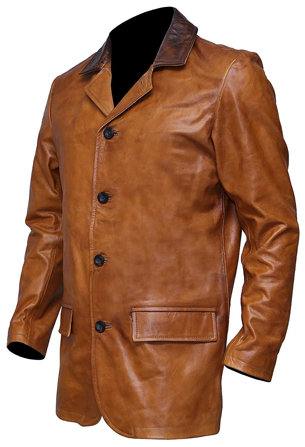 NEW MEN,S FASHION DRESS TO IMPRESS LEATHER MOTORCYCLE BROWN JACKET ...