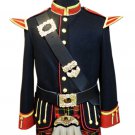 New Scottish Highlander Men Officers Melton doublet Style Coat Fashion Jacket Size XS