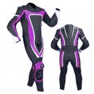 NEW MOTORBIKE MOTOGP MOTORCYCLE RACING SUIT ART DC6920 BLACK AND PURPLE  COLOR  SIZE XL