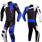 NEW MOTORBIKE MOTOGP MOTORCYCLE RACING SUIT ART DC2497 BLACK AND BLUE  COLOR  SIZE L