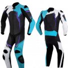 NEW MOTORBIKE MOTOGP MOTORCYCLE RACING SUIT ART DC2497 BLACK AND BLUE  COLOR  SIZE S