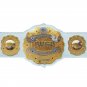 IWGP INTERCONTINENTAL WRESTLING CHAMPIONSHIP BELT ADULT SIZE WHITE LEATHER STRAP