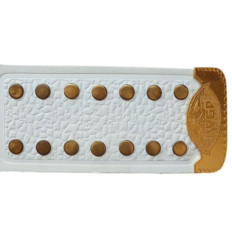 white leather strap