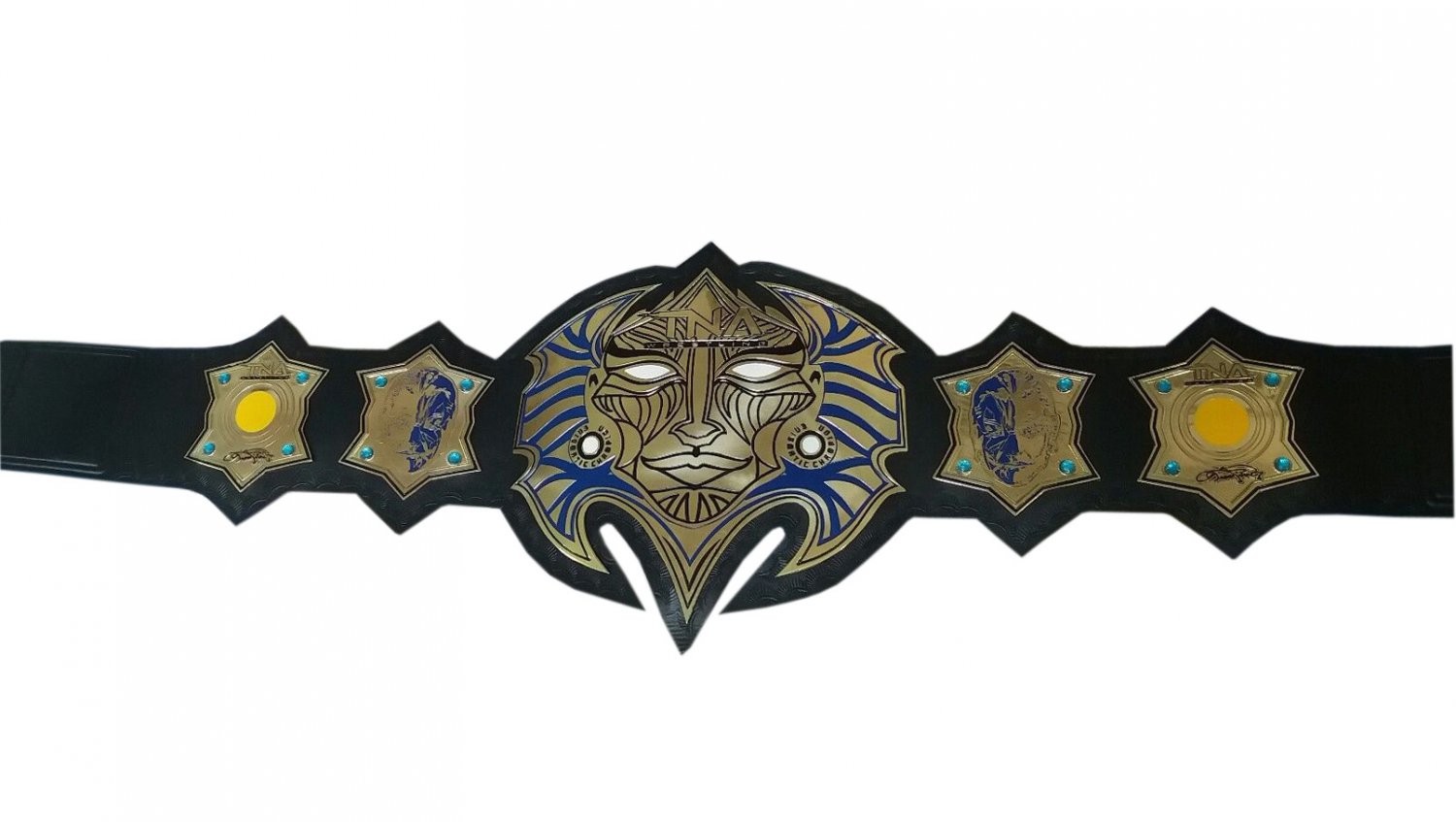 TNA JEFF HARDY IMMORTAL WRESTLING CHAMPIONSHIP BELT ADULT SIZE BLACK LEATHER STRAP