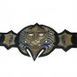 TNA JEFF HARDY IMMORTAL WRESTLING CHAMPIONSHIP BELT ADULT SIZE BLACK LEATHER STRAP