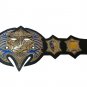 TNA JEFF HARDY IMMORTAL WRESTLING CHAMPIONSHIP BELT ADULT SIZE BLACK LEATHER STRAP