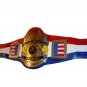 AWA LIGHT HEAVYWEIGHT WRESTLING CHAMPIONSHIP BELT ADULT SIZE LEATHER STRAP