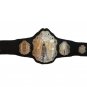 UFC ULTIMATE FIGHTING WRESTLING CHAMPIONSHIP BELT ADULT SIZE BLACK LEATHER STRAP