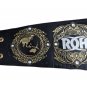ROH RING OF HONOR WORLD WRESTLING CHAMPIONSHIP BELT ADULT SIZE BLACK LEATHER STRAP