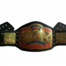 NWA UNITED STATES USA HEAVYWEIGHT WRESTLING CHAMPIONSHIP BELT BLACK LEATHER STRAP ADULT SIZE