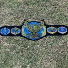 ACW WORLD HEAVYWEIGHT WRESTLING CHAMPIONSHIP BELT BLACK LEATHER STRAP ADULT SIZE