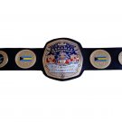 BAHAMAS HEAVYWEIGHT SWIMMING CHAMPIONSHIP BELT BLACK LEATHER STRAP ADULT SIZE